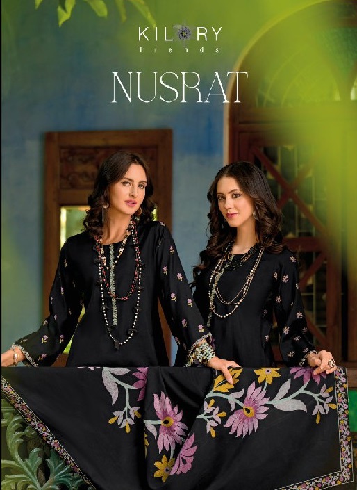NUSRAT BY KILORY TRENDZ SUPER HIT DESIGN MUSLINE PRINT MODERN PAKISTANI DRESS MATERIAL