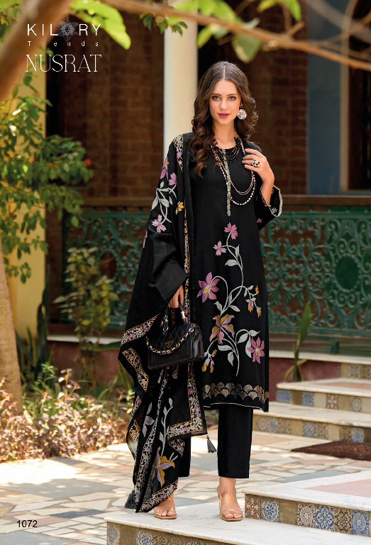 NUSRAT BY KILORY TRENDZ SUPER HIT DESIGN MUSLINE PRINT MODERN PAKISTANI DRESS MATERIAL