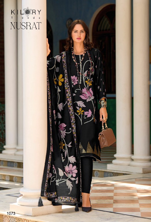 NUSRAT BY KILORY TRENDZ SUPER HIT DESIGN MUSLINE PRINT MODERN PAKISTANI DRESS MATERIAL