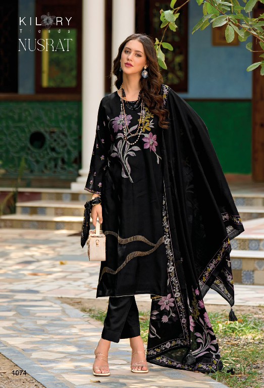 NUSRAT BY KILORY TRENDZ SUPER HIT DESIGN MUSLINE PRINT MODERN PAKISTANI DRESS MATERIAL