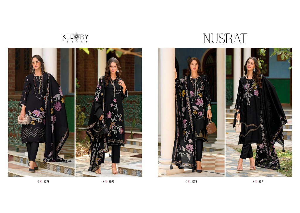 NUSRAT BY KILORY TRENDZ SUPER HIT DESIGN MUSLINE PRINT MODERN PAKISTANI DRESS MATERIAL