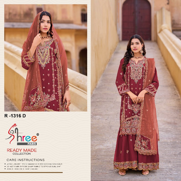 Shree Fabs R-1316 Wholesale Readymade Indian Pakistani Salwar Suits