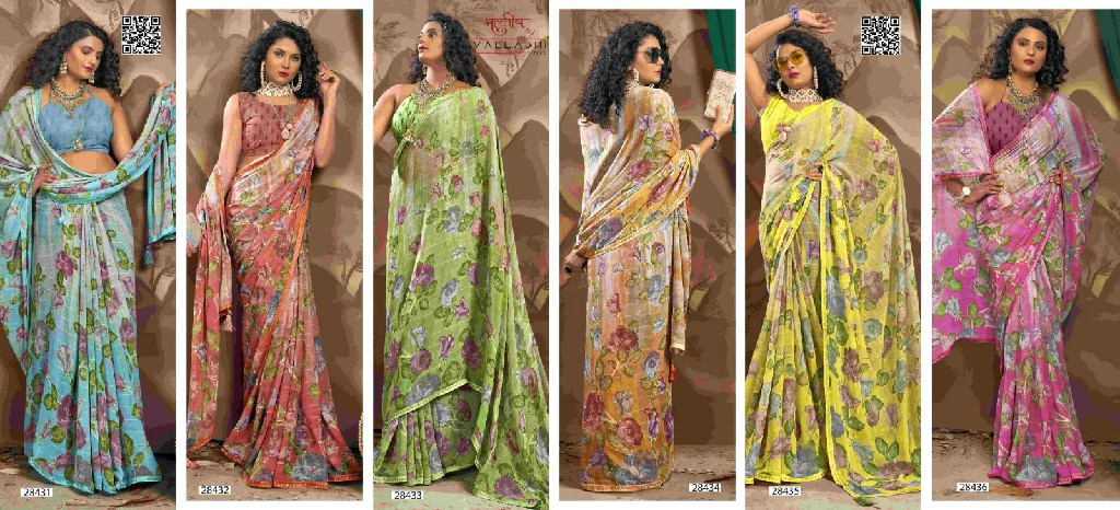 Vallabhi Romy Vol-2 Wholesale Georgette Ethnic Indian Sarees