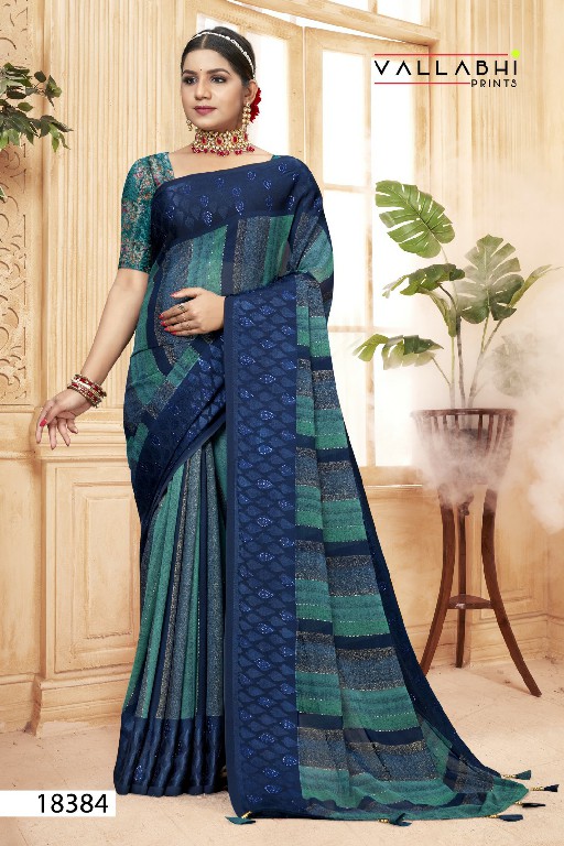 Vallabhi Jasleen Georgette Wholesale Ethnic Indian Sarees