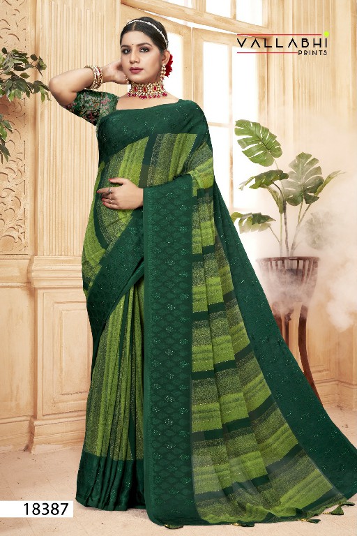 Vallabhi Jasleen Georgette Wholesale Ethnic Indian Sarees