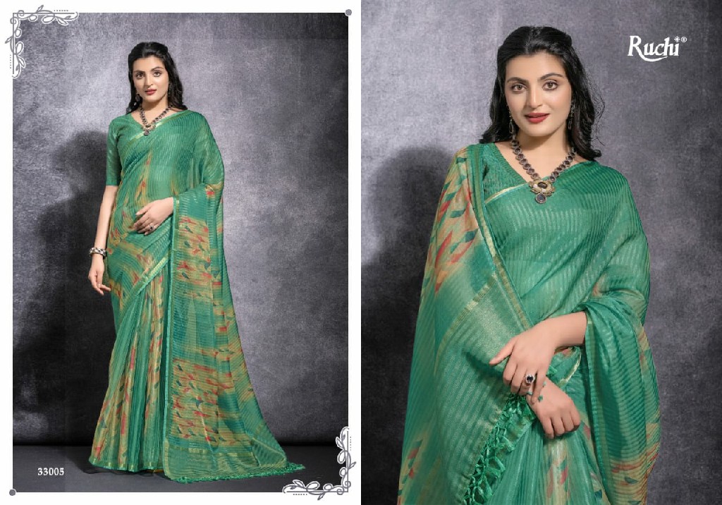 Ruchi Kamyaa Wholesale Digital Print Linen Silk Indian Sarees