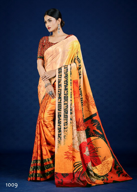 Jivora Roma Wholesale Crape With Digital Print Sarees