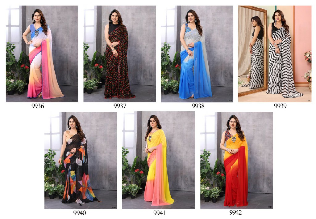 S Walk Satrangi Vol-4 Wholesale Printed Bhagalpuri Ethnic Sarees