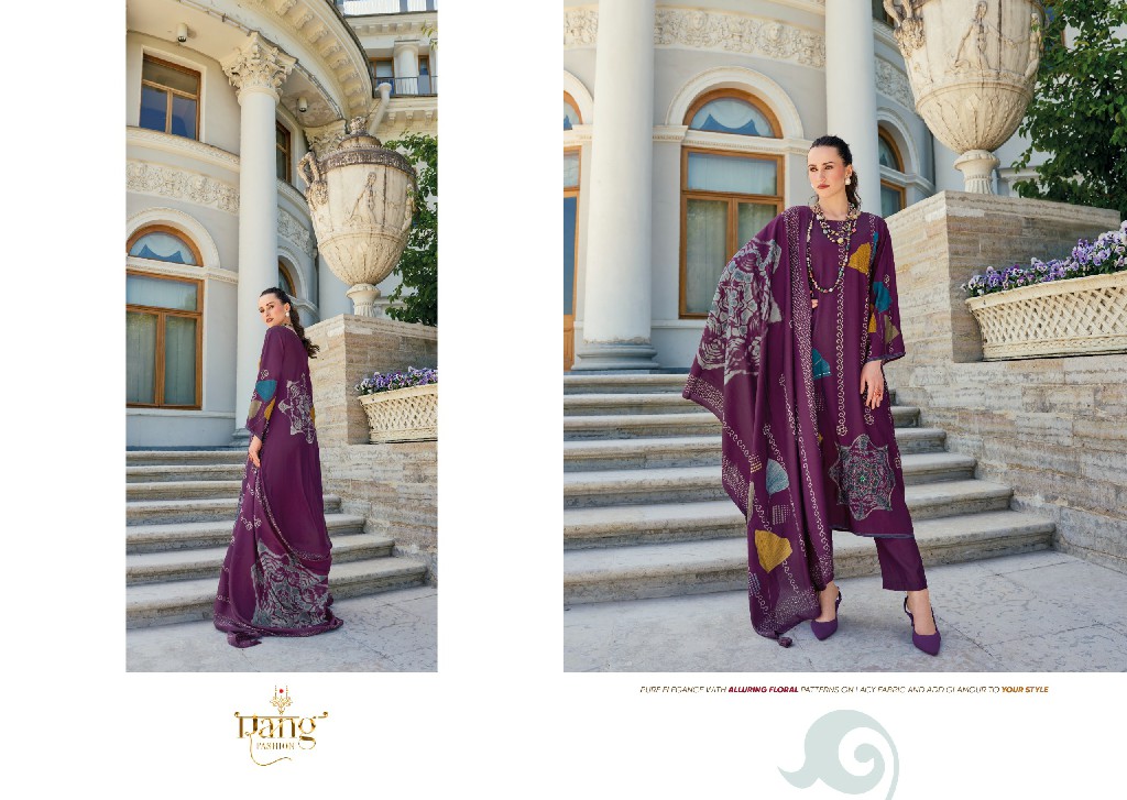 LEHRIYA BY RANG FASHION MUSLIN DIGITAL PRINT ELEGANT STYLE UNSTITCH DRESS