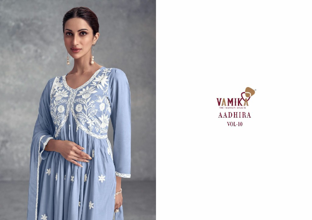 Vamika Aadhira Vol-10 Wholesale Nayra Style Wear Readymade Collection