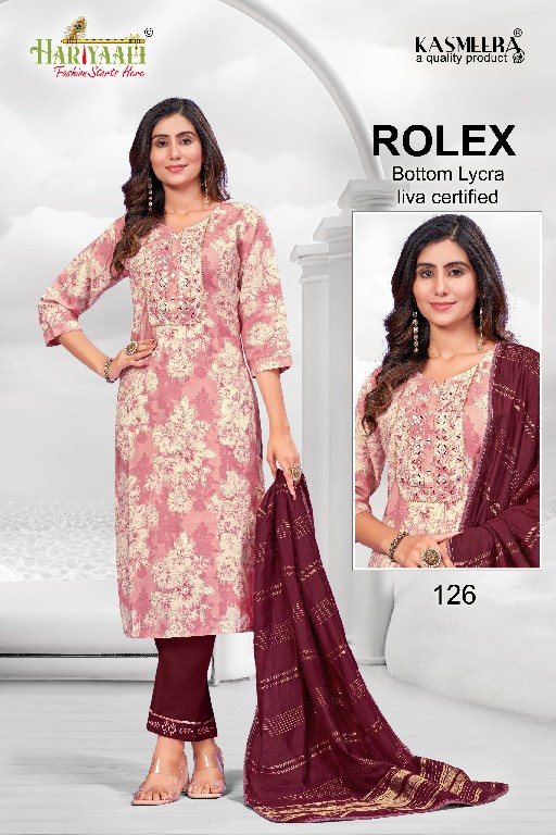 Hariyaali Rolex Vol-1 Wholesale Readymade Kurtis With Pant And Dupatta Combo