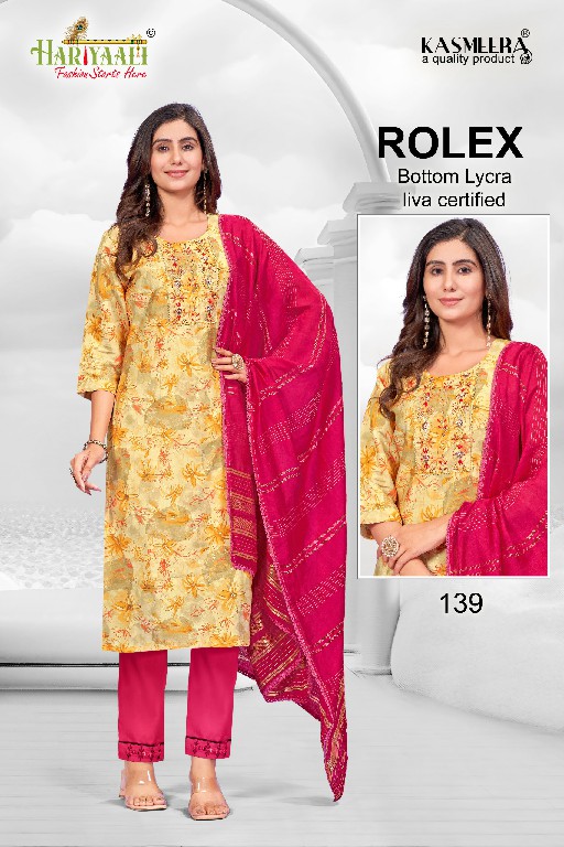 Hariyaali Rolex Vol-1 Wholesale Readymade Kurtis With Pant And Dupatta Combo