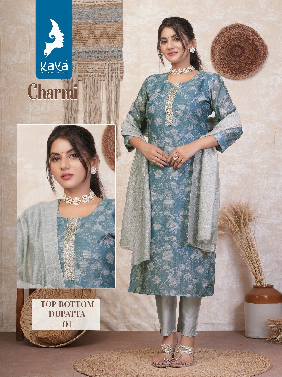 Kaya Charmi Wholesale 3 Piece Concept With Straight Cut Catalog