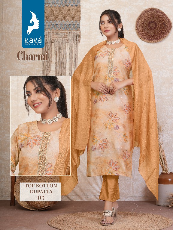 Kaya Charmi Wholesale 3 Piece Concept With Straight Cut Catalog