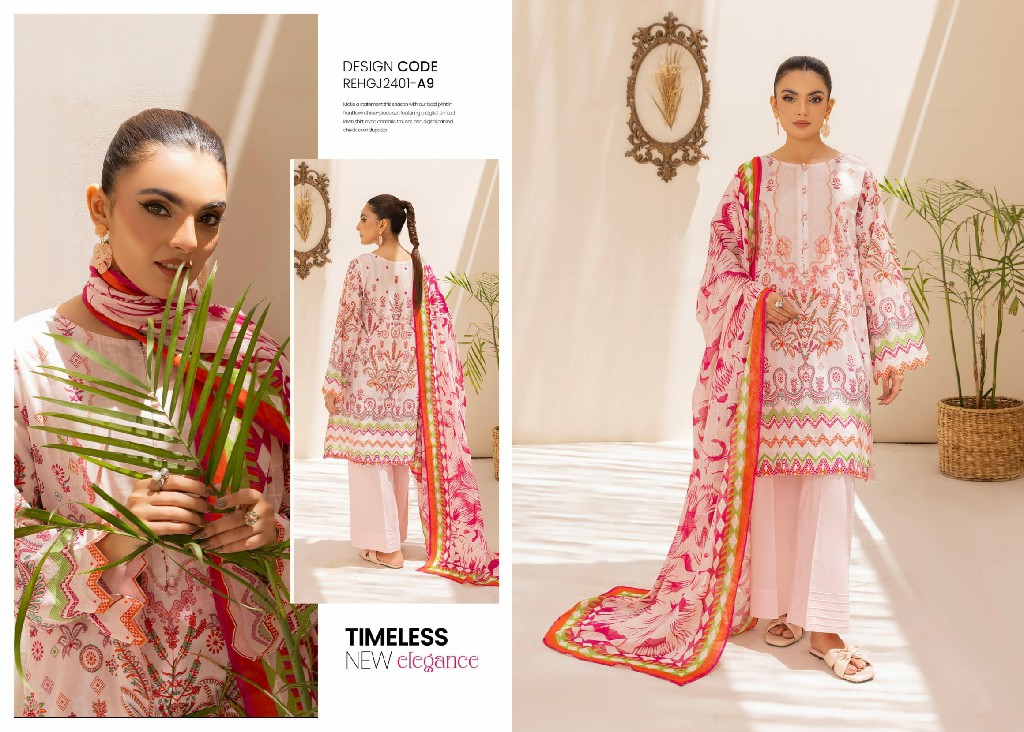 Guljee Reeha Luxury Printed Lawn Collection Vol-1 Pakistani Suits