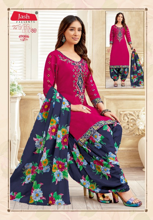 Jash BabyDoll Vol-49 Wholesale Pure Cotton Dupatta Printed Dress Material