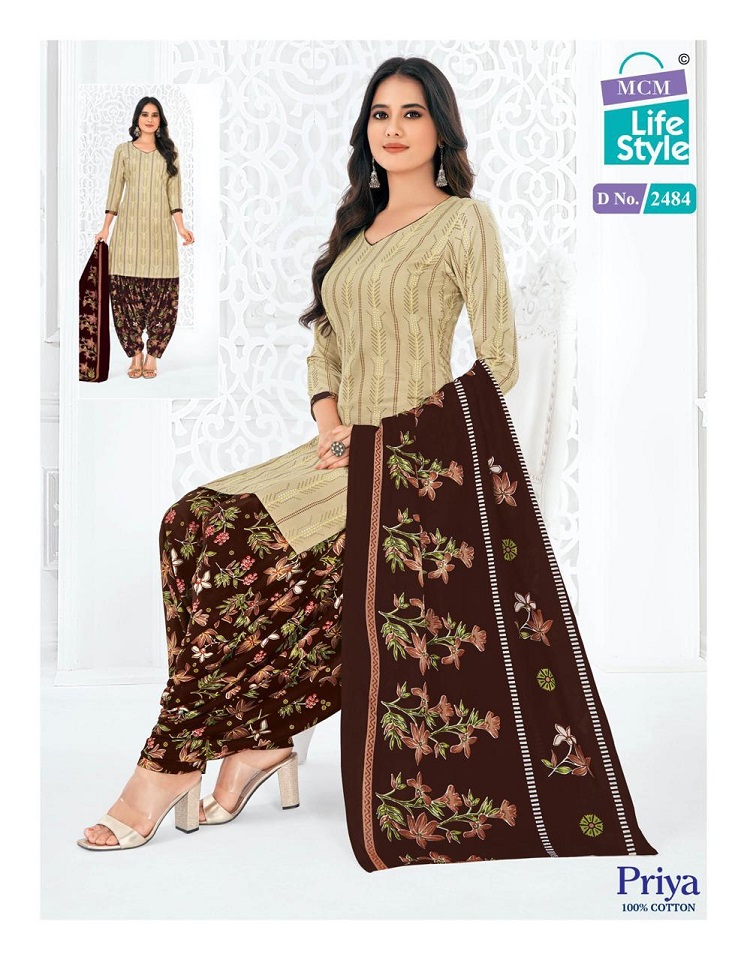 MCM Lifestyle Priya Vol-24 Wholesale Pure Cotton Printed Dress Material