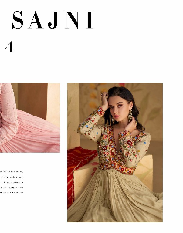 Sayuri Sajni Wholesale Free Size Stitched Gown With Dupatta