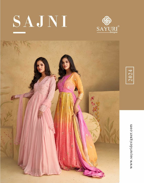 Sayuri Sajni Wholesale Free Size Stitched Gown With Dupatta