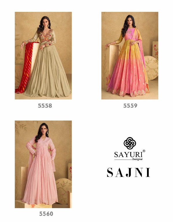 Sayuri Sajni Wholesale Free Size Stitched Gown With Dupatta