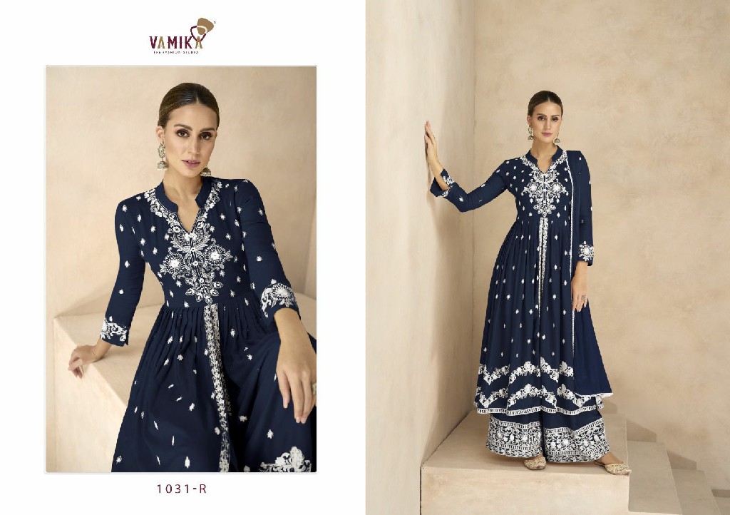 Vamika Lakhnavi Vol-6 Platinum Wholesale Heavy Reyon Kurti With Plazo And Dupatta