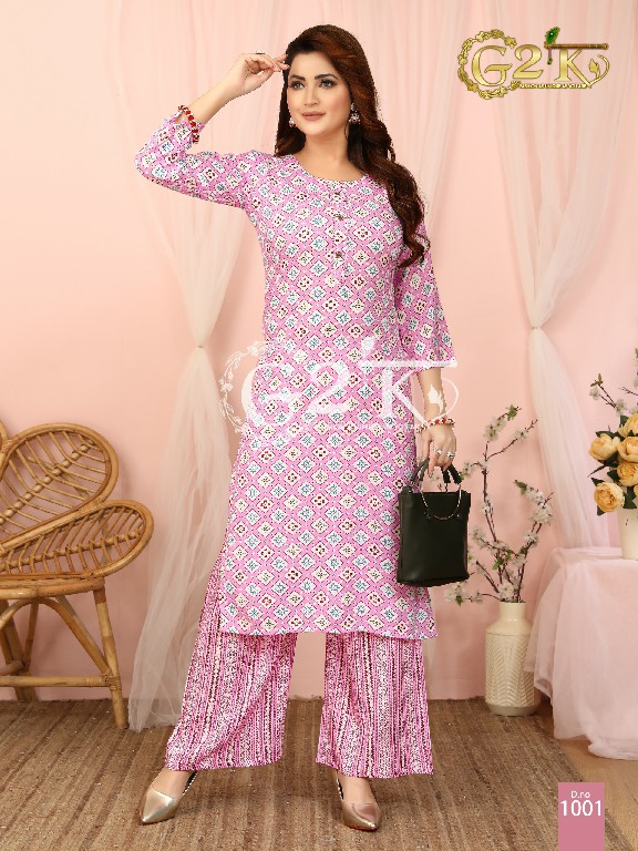 G2K Gulabo Wholesale Kurti With Plazo Catalog