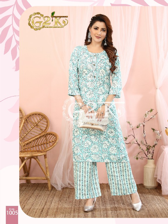 G2K Gulabo Wholesale Kurti With Plazo Catalog