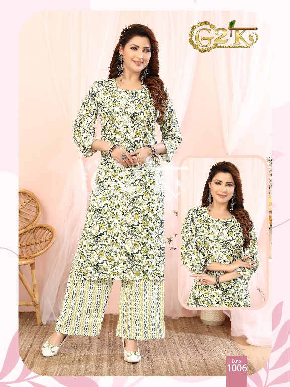 G2K Gulabo Wholesale Kurti With Plazo Catalog