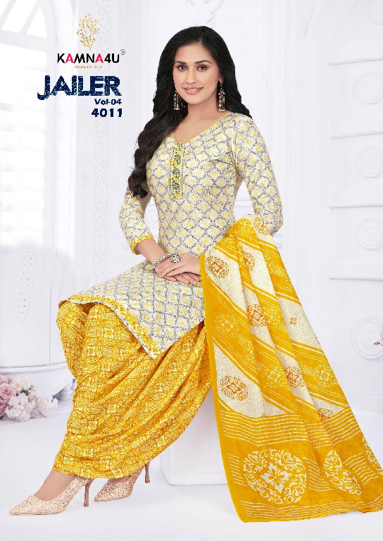 KAMNA4U JAILER VOL 4 SUMMER COLLECTION READYMADE COTTON SALWAR KAMEEZ