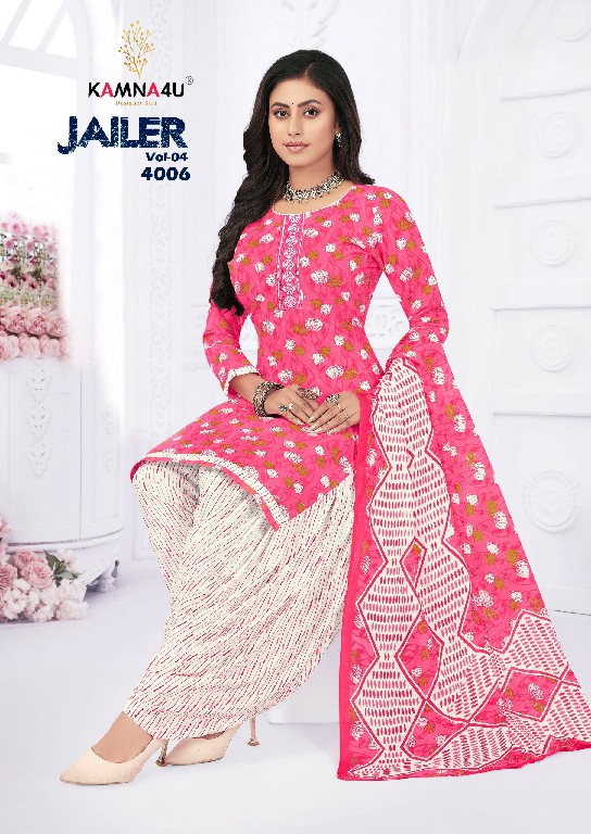 KAMNA4U JAILER VOL 4 SUMMER COLLECTION READYMADE COTTON SALWAR KAMEEZ