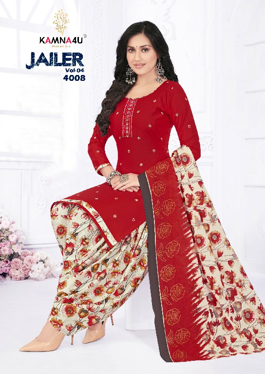 KAMNA4U JAILER VOL 4 SUMMER COLLECTION READYMADE COTTON SALWAR KAMEEZ