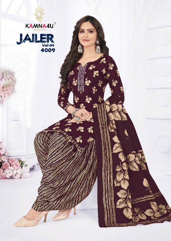 KAMNA4U JAILER VOL 4 SUMMER COLLECTION READYMADE COTTON SALWAR KAMEEZ