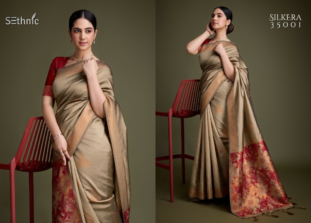 SEthnic Silkera Digital Weaves Wholesale Soft Banarasi Silk Ethnic Sarees