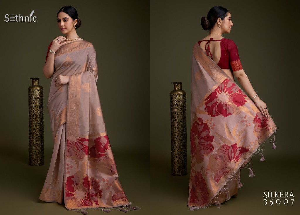 SEthnic Silkera Digital Weaves Wholesale Soft Banarasi Silk Ethnic Sarees