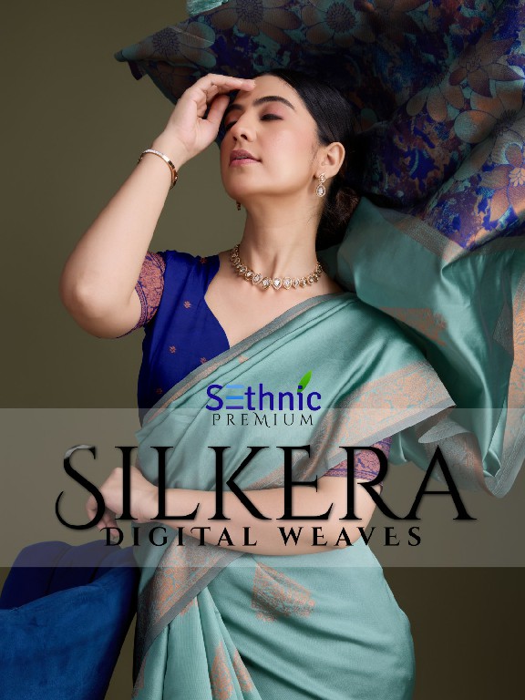 SEthnic Silkera Digital Weaves Wholesale Soft Banarasi Silk Ethnic Sarees