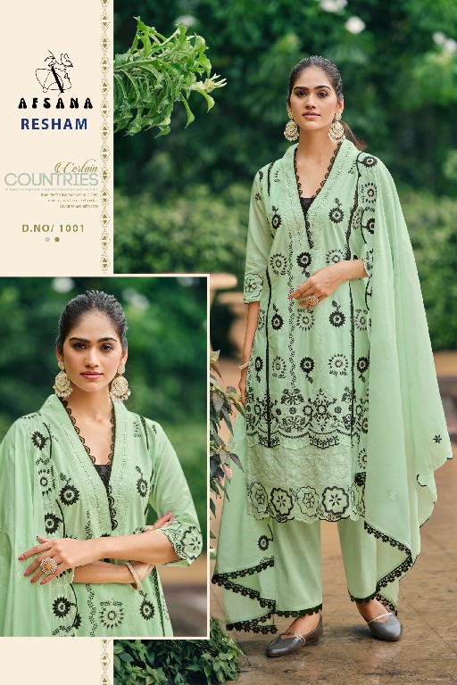 Afsana Resham Wholesale Readymade 3 Piece Suits Combo