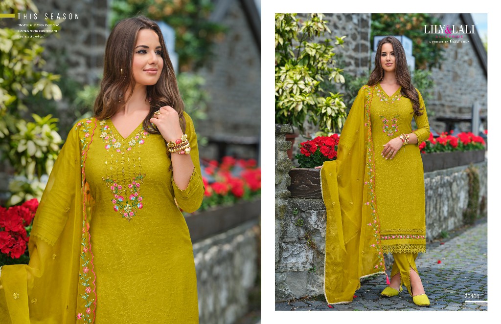 LILY AND LALI MIRAAN VOL 2 DESIGNER FANCY WORK READYMADE 3PCS SET SUPPLIER