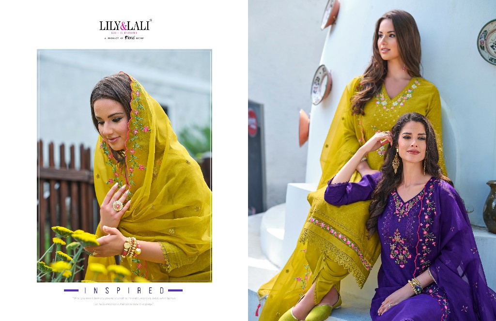 LILY AND LALI MIRAAN VOL 2 DESIGNER FANCY WORK READYMADE 3PCS SET SUPPLIER