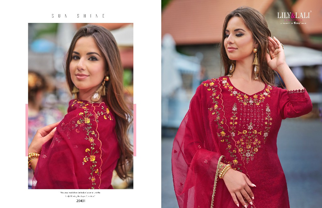 LILY AND LALI MIRAAN VOL 2 DESIGNER FANCY WORK READYMADE 3PCS SET SUPPLIER