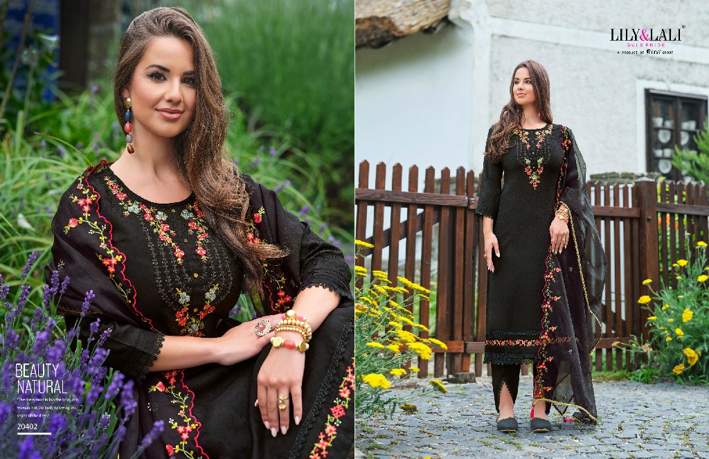 LILY AND LALI MIRAAN VOL 2 DESIGNER FANCY WORK READYMADE 3PCS SET SUPPLIER