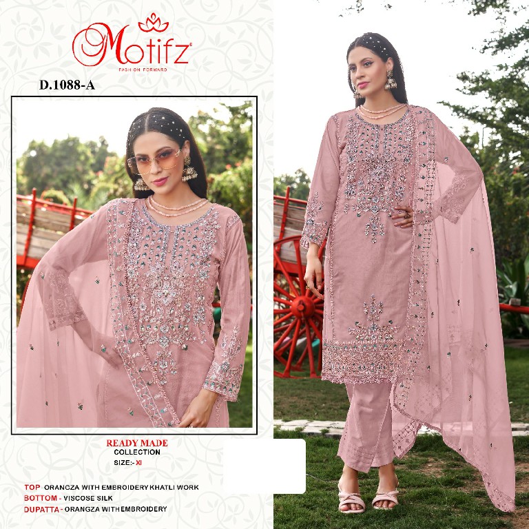 Motifz D.no R-1088 Wholesale Readymade Indian Pakistani Salwar Suits