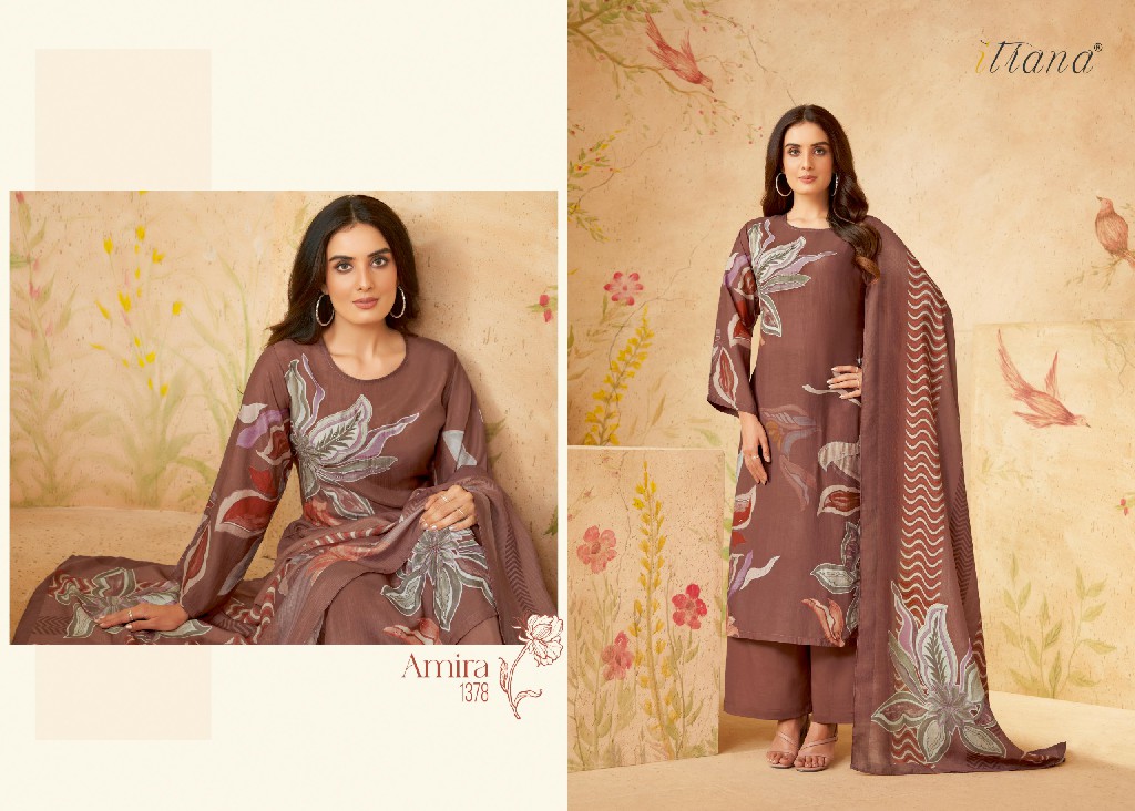 AMIRA BY SAHIBA ITRANA MUSLIN SILK DIGITAL PRINTED SALWAR SUITS