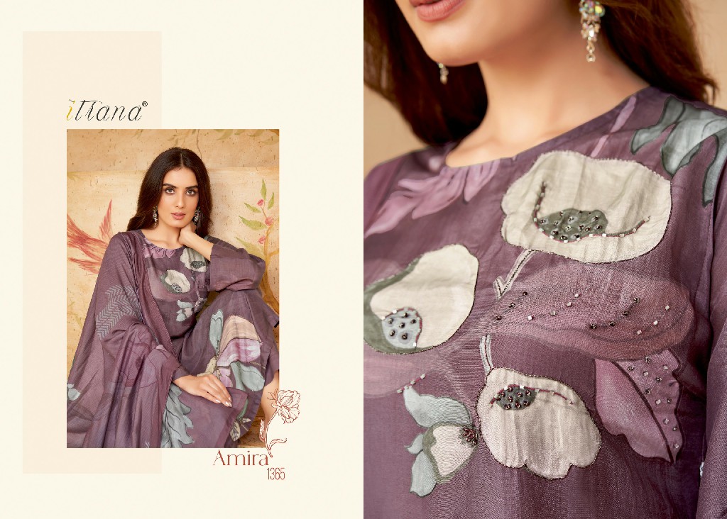 AMIRA BY SAHIBA ITRANA MUSLIN SILK DIGITAL PRINTED SALWAR SUITS