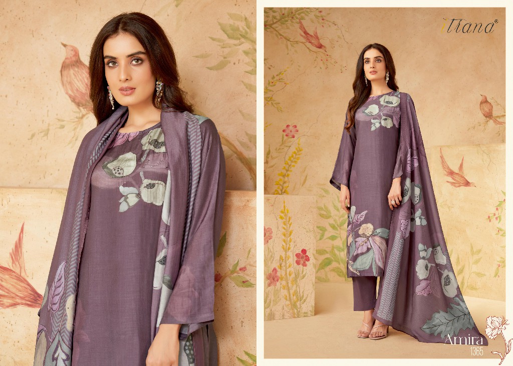 AMIRA BY SAHIBA ITRANA MUSLIN SILK DIGITAL PRINTED SALWAR SUITS