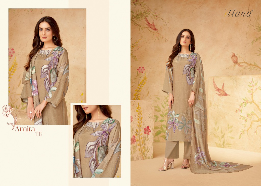 AMIRA BY SAHIBA ITRANA MUSLIN SILK DIGITAL PRINTED SALWAR SUITS