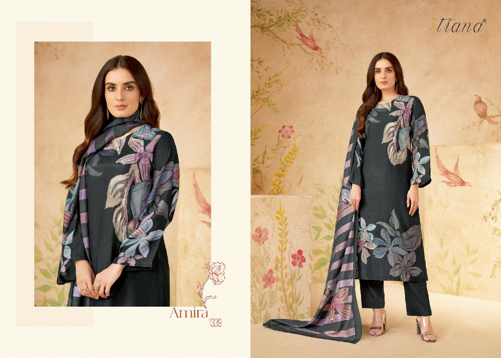 AMIRA BY SAHIBA ITRANA MUSLIN SILK DIGITAL PRINTED SALWAR SUITS