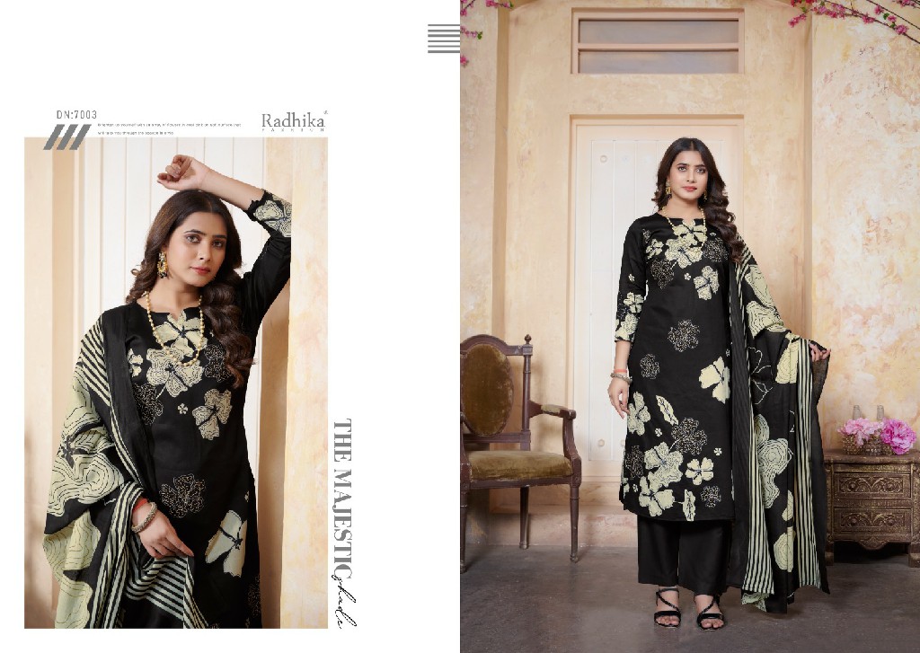 GULBHAG VOL 3 BY AZARA RADHIKA FASHION COTTON PRINTED 3PCS DRESS