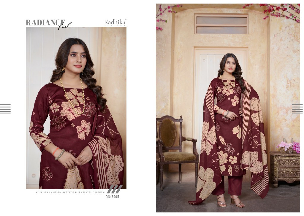 GULBHAG VOL 3 BY AZARA RADHIKA FASHION COTTON PRINTED 3PCS DRESS