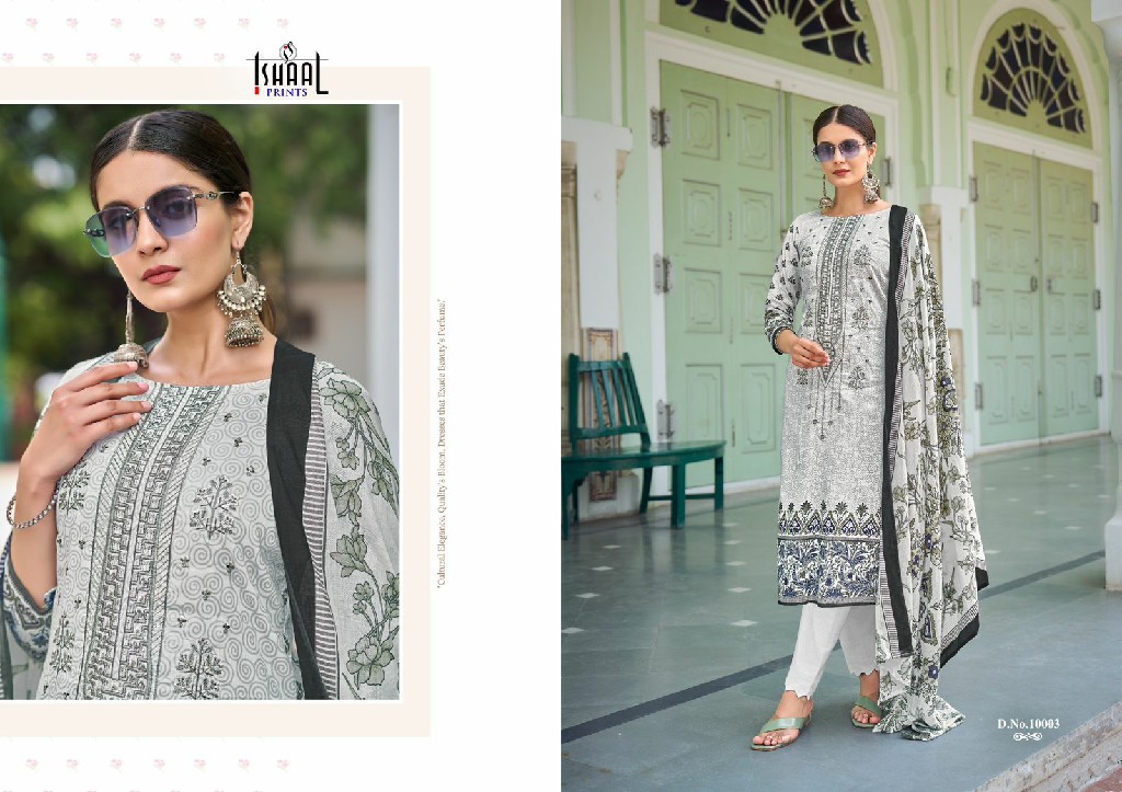 ISHAAL EMBROIDERED VOL 10 BY ISHAAL PRINTS LAWN HIT DESIGN PAKISTANI MATERIAL