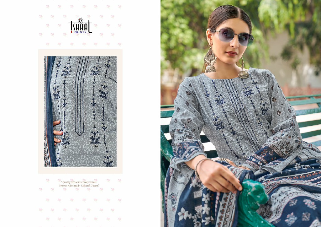 ISHAAL EMBROIDERED VOL 10 BY ISHAAL PRINTS LAWN HIT DESIGN PAKISTANI MATERIAL